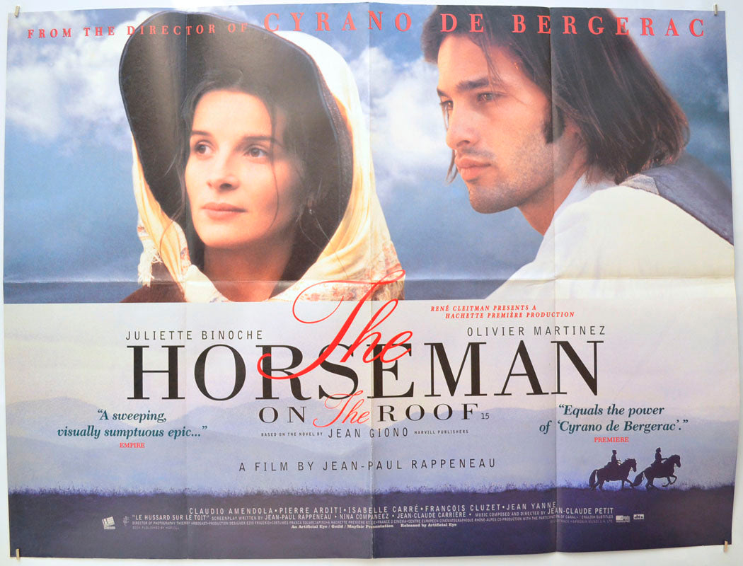 The Horseman On The Roof (a.k.a. Le hussard sur le toit)(Design 2 ) Original Quad Poster - Film Poster - Movie Poster