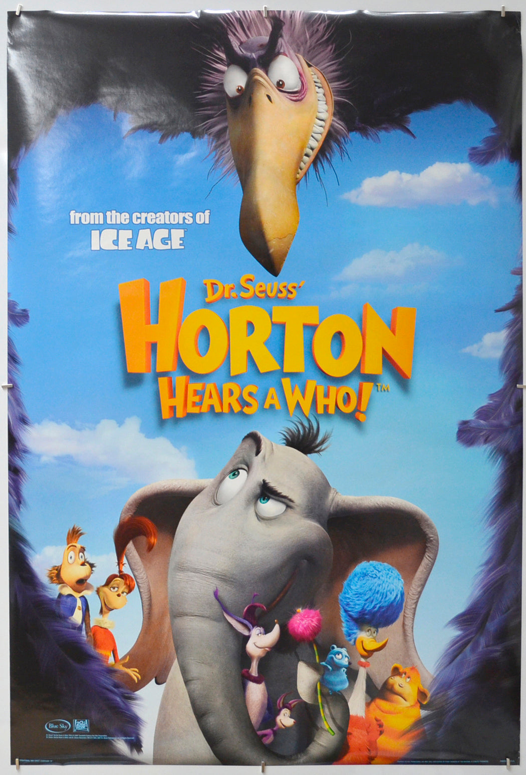 Dr. Seuss’ Horton Hears A Who!   Original One Sheet Poster - Film Poster - Movie Poster