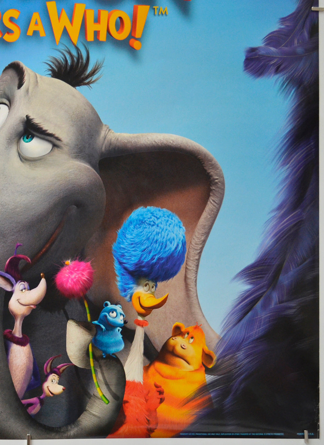 DR. SEUSS’ HORTON HEARS A WHO! (Bottom Right) Cinema One Sheet Movie Poster 