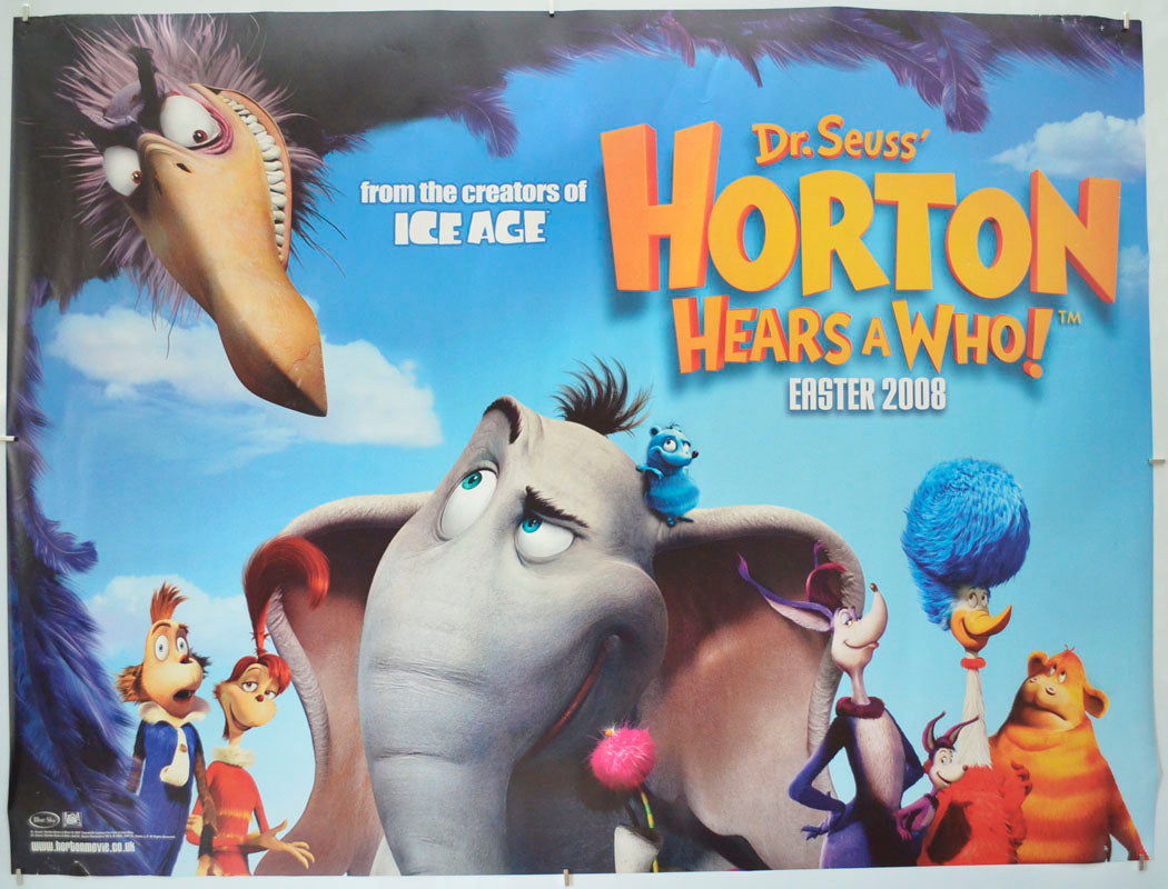 Dr. Seuss' Horton Hears A Who! (Teaser / Advance Version) Original Quad Poster - Film Poster - Movie Poster