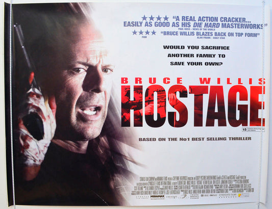 Hostage Original British Quad Poster - Film Poster - Movie Poster 