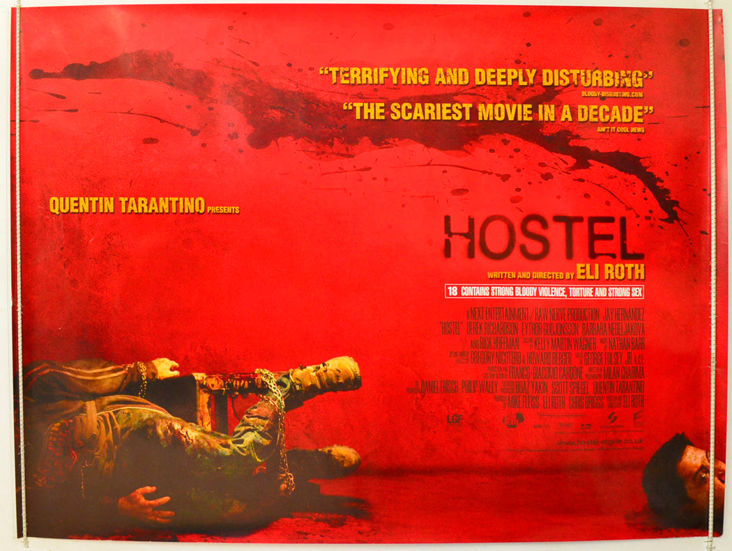 Hostel  Original British Quad Poster - Film Poster - Movie Poster