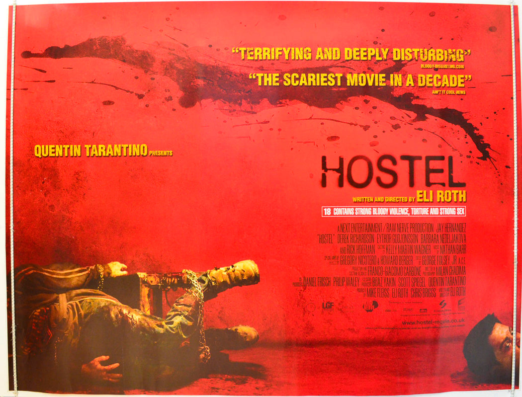 Hostel Original British Quad Poster - Film Poster - Movie Poster 