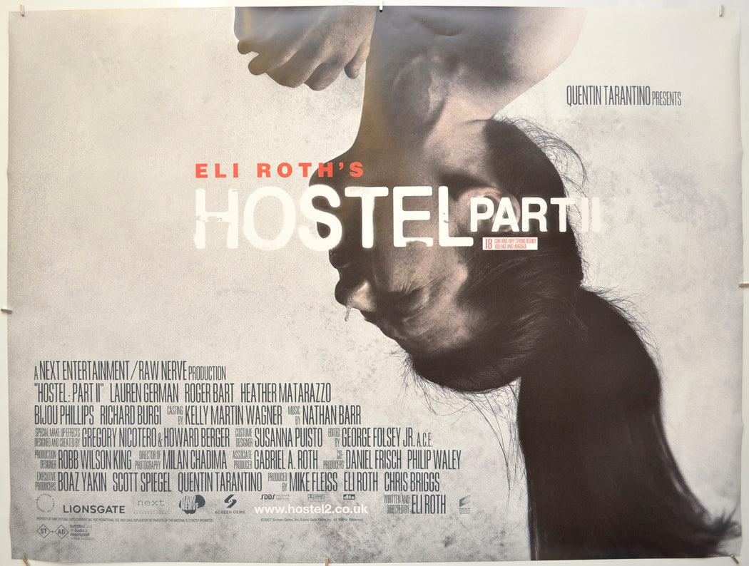 Hostel Part II Original Quad Poster - Film Poster - Movie Poster  