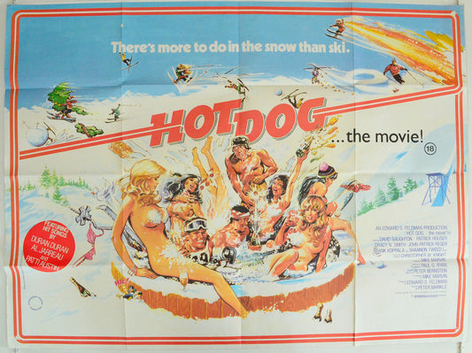 Hot Dog.. The Movie Original British Quad Poster - Film Poster - Movie Poster 