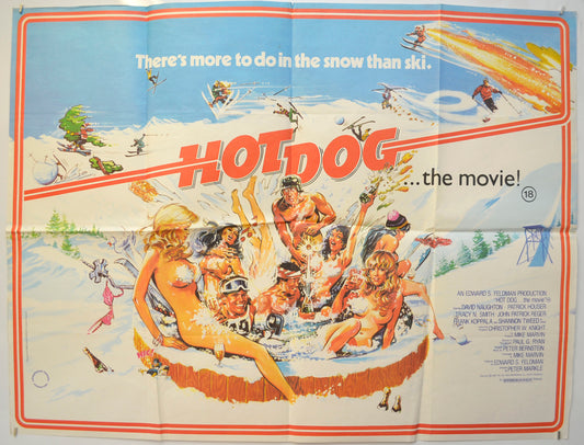 Hot Dog.. The Movie  Original Quad Poster - Film Poster - Movie Poster