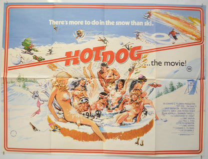 Hot Dog.. The Movie Original Quad Poster - Film Poster - Movie Poster  