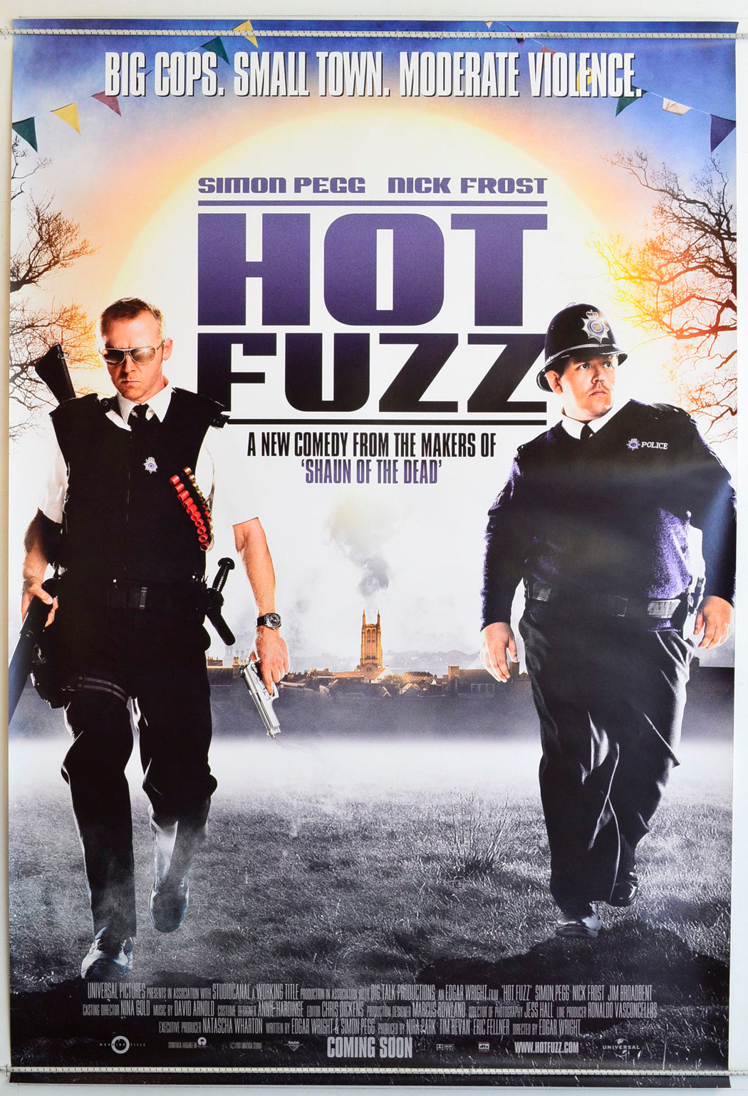 Hot Fuzz   (Teaser / Advance Version) Original One Sheet Poster - Film Poster - Movie Poster