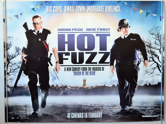 Hot Fuzz  (Teaser / Advance Version)   Original British Quad Poster - Movie Poster