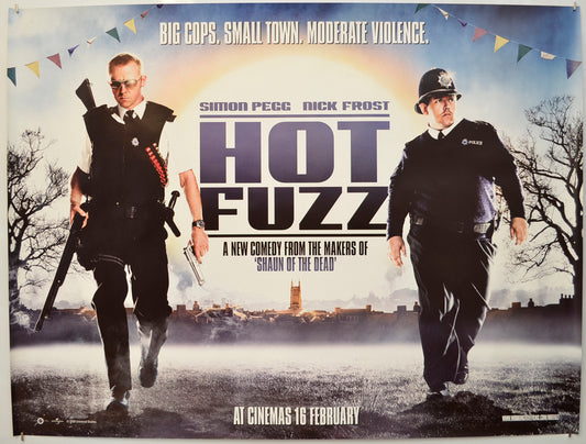 Hot Fuzz  (Teaser / Advance Version)   Original Quad Poster - Film Poster - Movie Poster