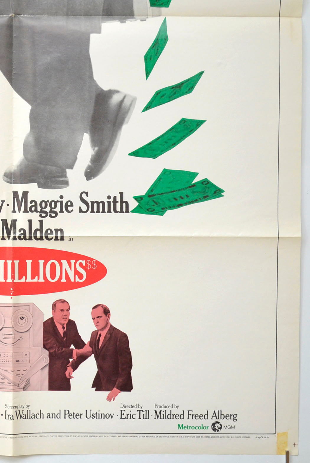 HOT MILLIONS (Bottom Right) Cinema One Sheet Movie Poster 