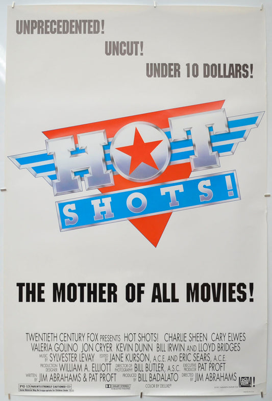 Hot Shots (Teaser / Advance Version)  Original One Sheet Poster - Film Poster - Movie Poster