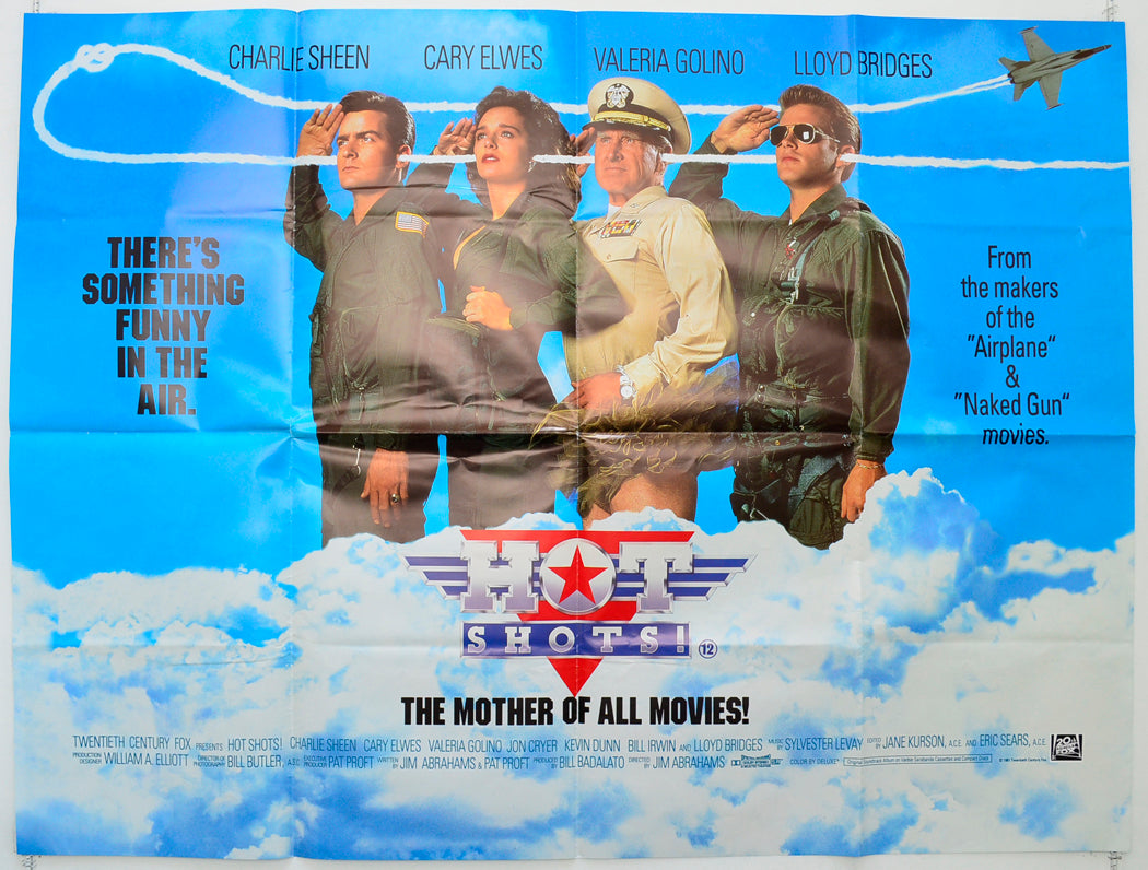 Hot Shots Original Quad Poster - Film Poster - Movie Poster  