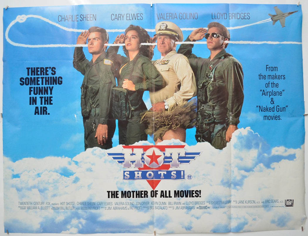 Hot Shots Original Quad Poster - Film Poster - Movie Poster