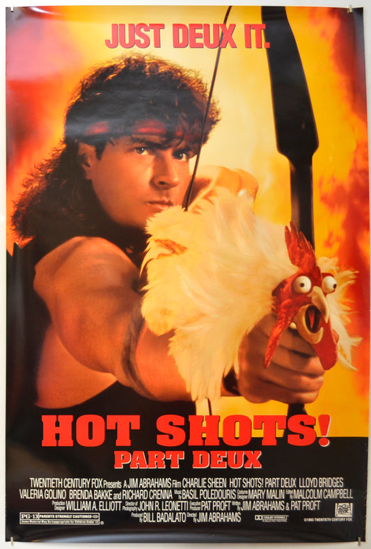 Hot Shots! Part Deux Original One Sheet Poster - Film Poster - Movie Poster