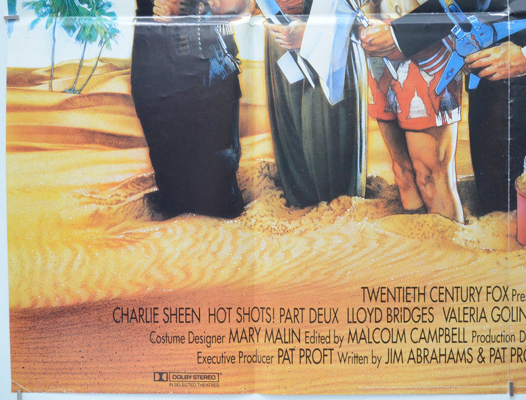 HOT SHOTS : PART DEUX (Bottom Left) Cinema Quad Movie Poster 