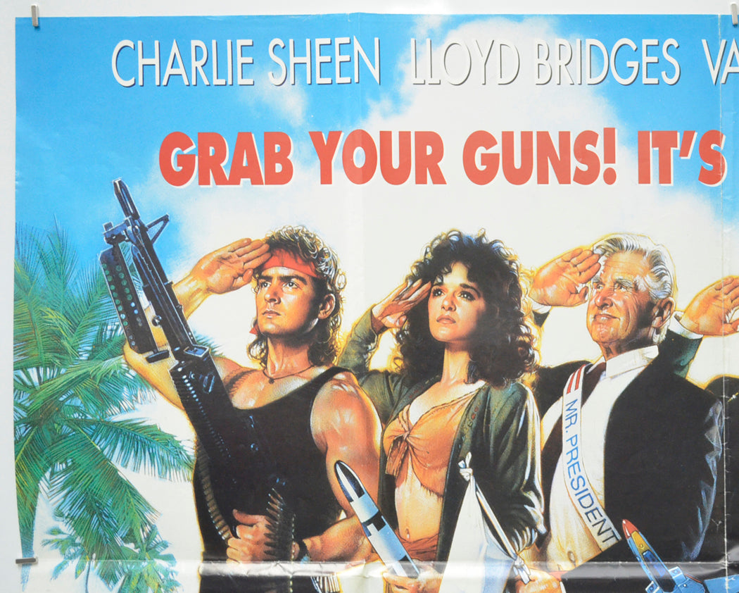 HOT SHOTS : PART DEUX (Top Left) Cinema Quad Movie Poster 