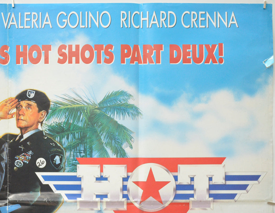 HOT SHOTS : PART DEUX (Top Right) Cinema Quad Movie Poster 