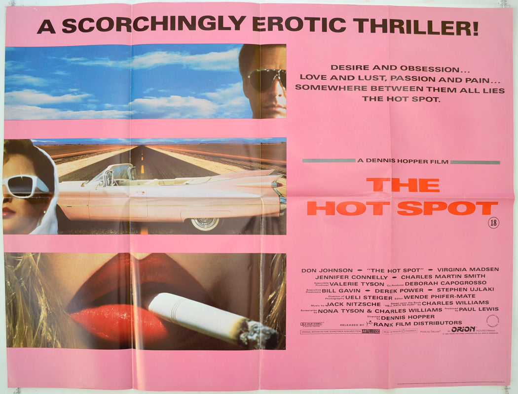 The Hot Spot   Original Quad Poster - Film Poster - Movie Poster 