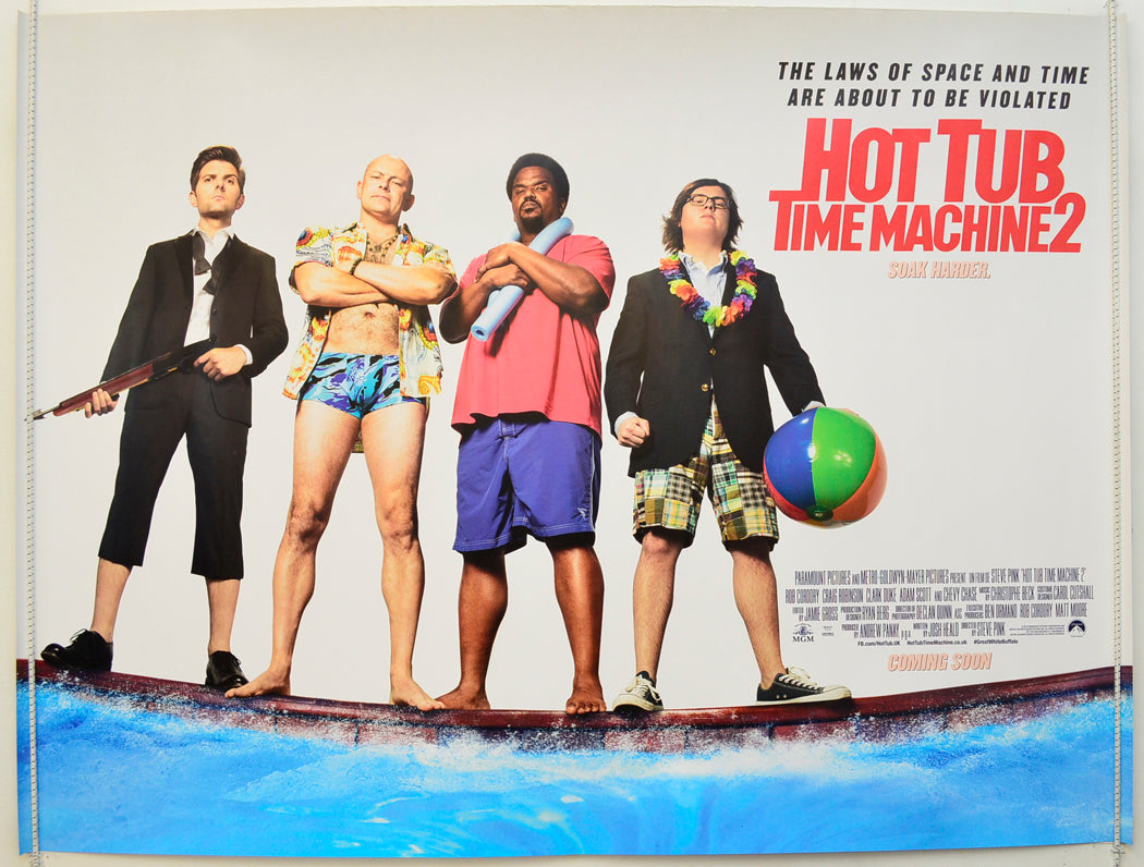 Hot Tub Time Machine 2  (Teaser / Advance Version)   Original Quad Poster - Film Poster - Movie Poster  