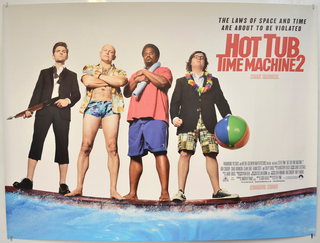 Hot Tub Time Machine 2  (Teaser / Advance Version)   Original Quad Poster - Film Poster - Movie Poster