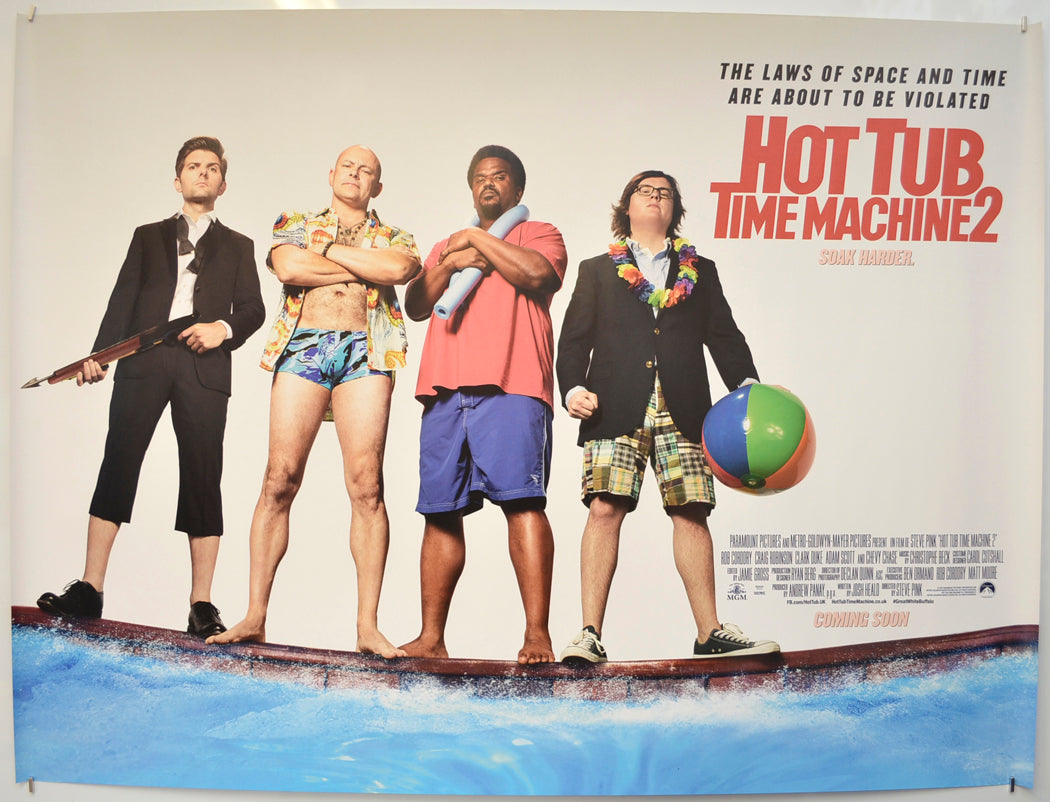 Hot Tub Time Machine 2  (Teaser / Advance Version)   Original Quad Poster - Film Poster - Movie Poster