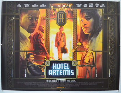 Hotel Artemis - Original Quad Poster - Film Poster - Movie Poster