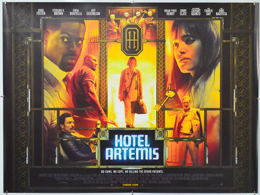 Hotel Artemis - Original Quad Poster - Film Poster - Movie Poster
