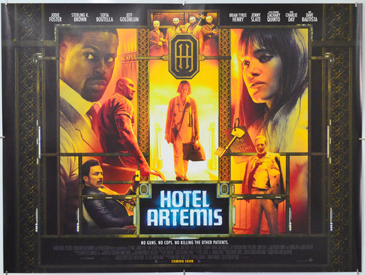 Hotel Artemis - Original Quad Poster - Film Poster - Movie Poster