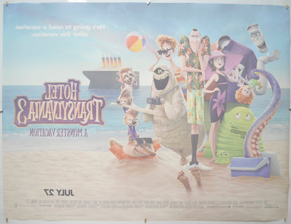 HOTEL TRANSYLVANIA 3 (Back) Cinema Quad Movie Poster 