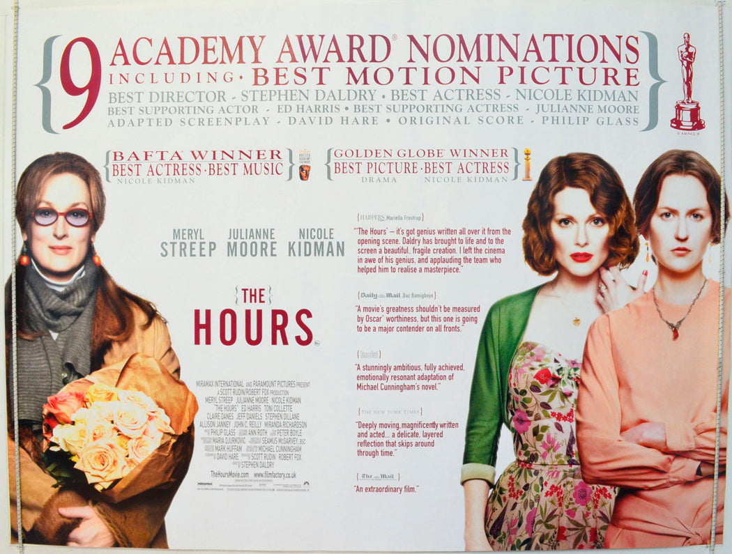 The Hours  (Quotes Version)   Original British Quad Poster - Film Poster - Movie Poster 