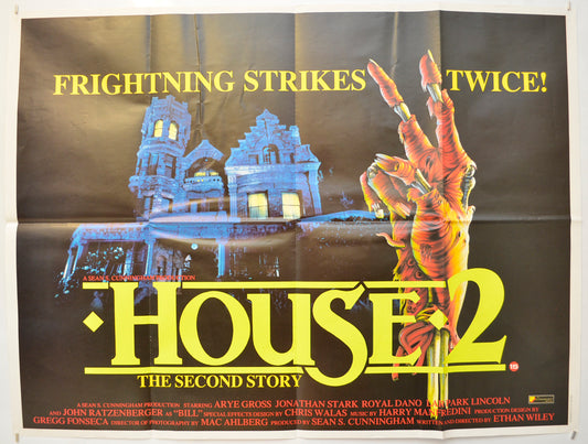 House 2 Original Quad Poster - Film Poster - Movie Poster  