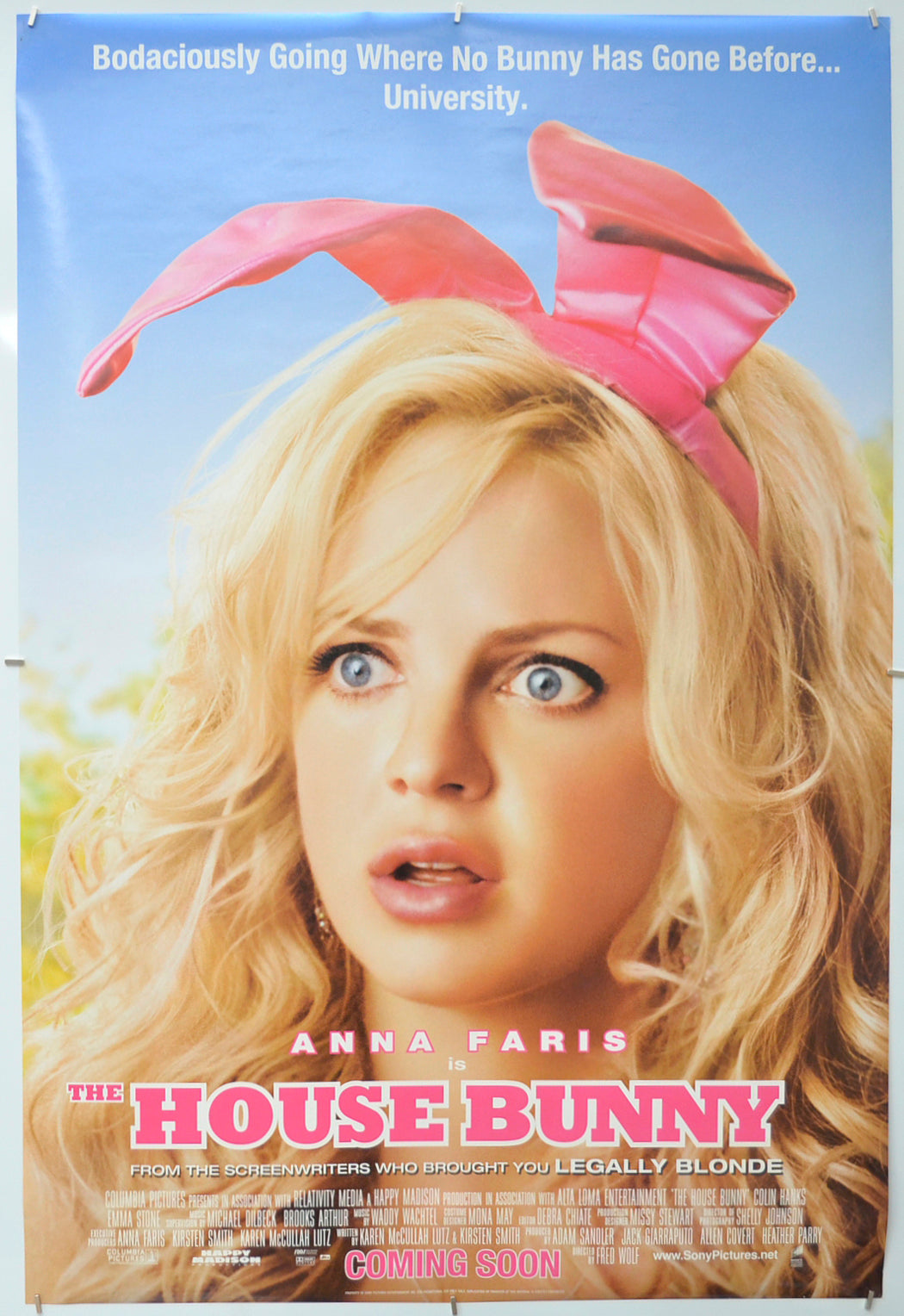 The House Bunny Original One Sheet Poster - Film Poster - Movie Poster