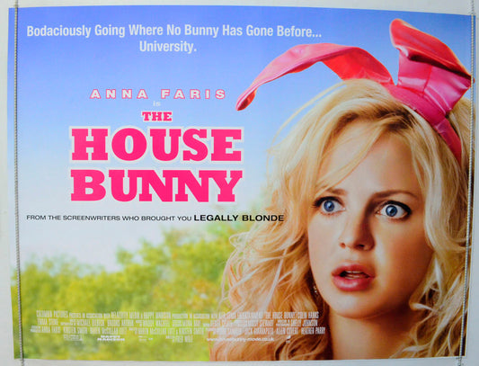 The House Bunny Original British Quad Poster - Film Poster - Movie Poster 