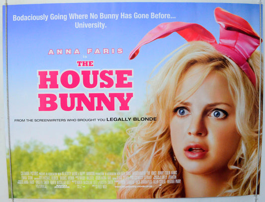 The House Bunny Original British Quad Poster - Film Poster - Movie Poster 