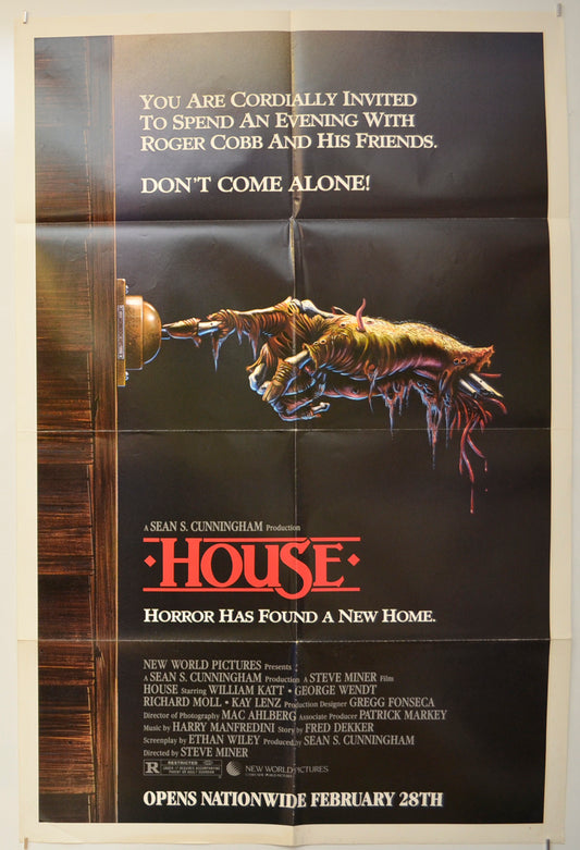 House Original One Sheet Poster - Film Poster - Movie Poster  