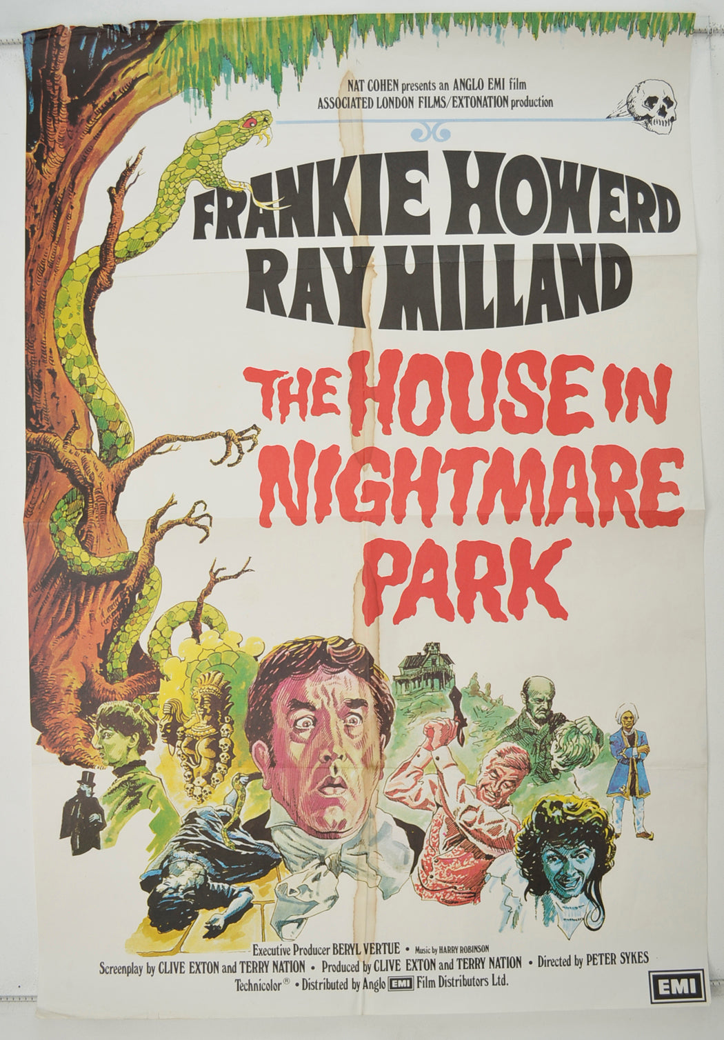 The House In Nightmare Park  Original One Sheet Poster - Film Poster - Movie Poster