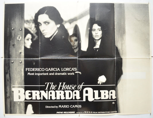 The House Of Bernarda Alba (a.k.a. La casa de Bernarda Alba)  Original Quad Poster - Film Poster - Movie Poster