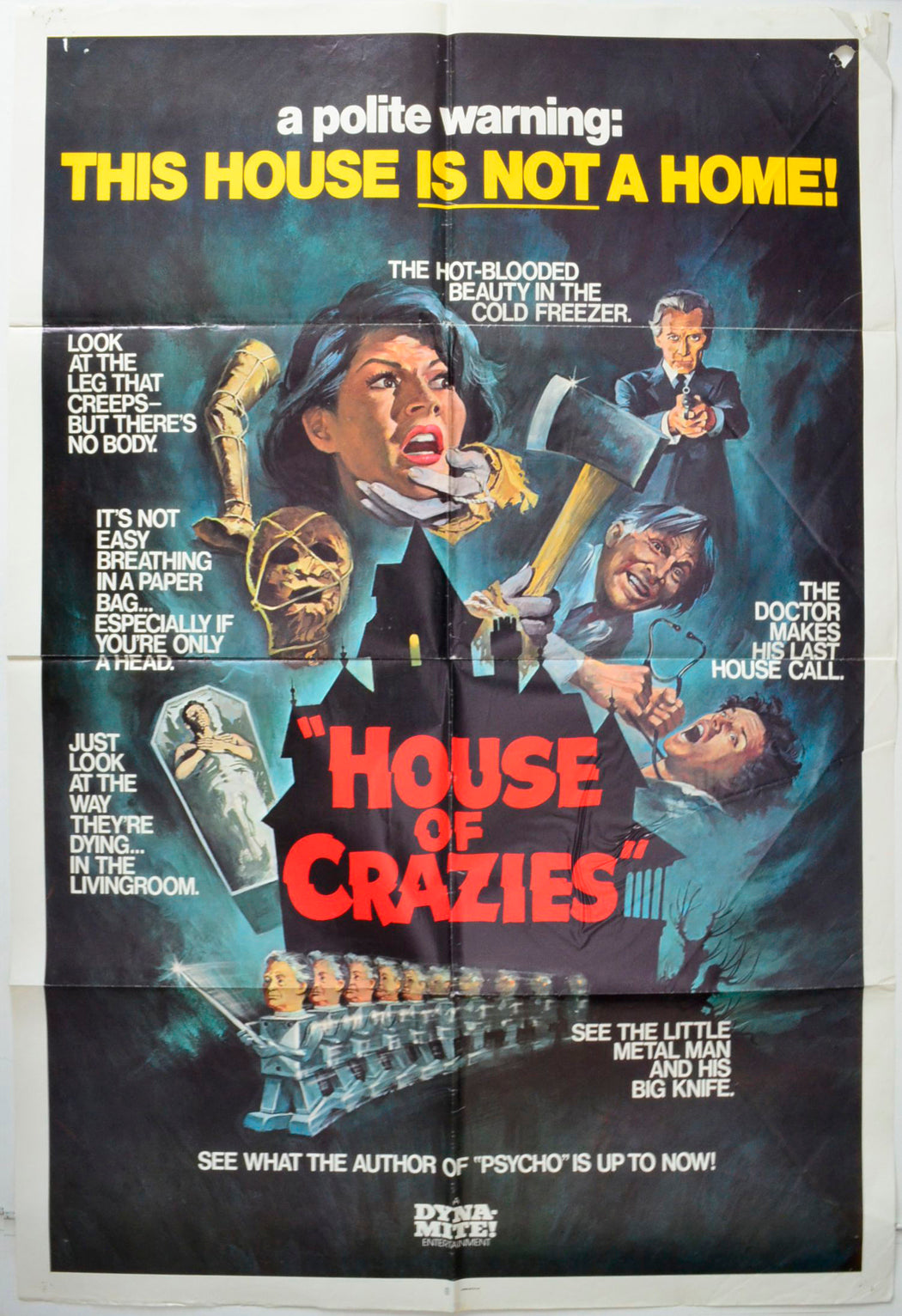 House Of Crazies  (a.k.a. Asylum)   Original One Sheet Poster - Movie Poster