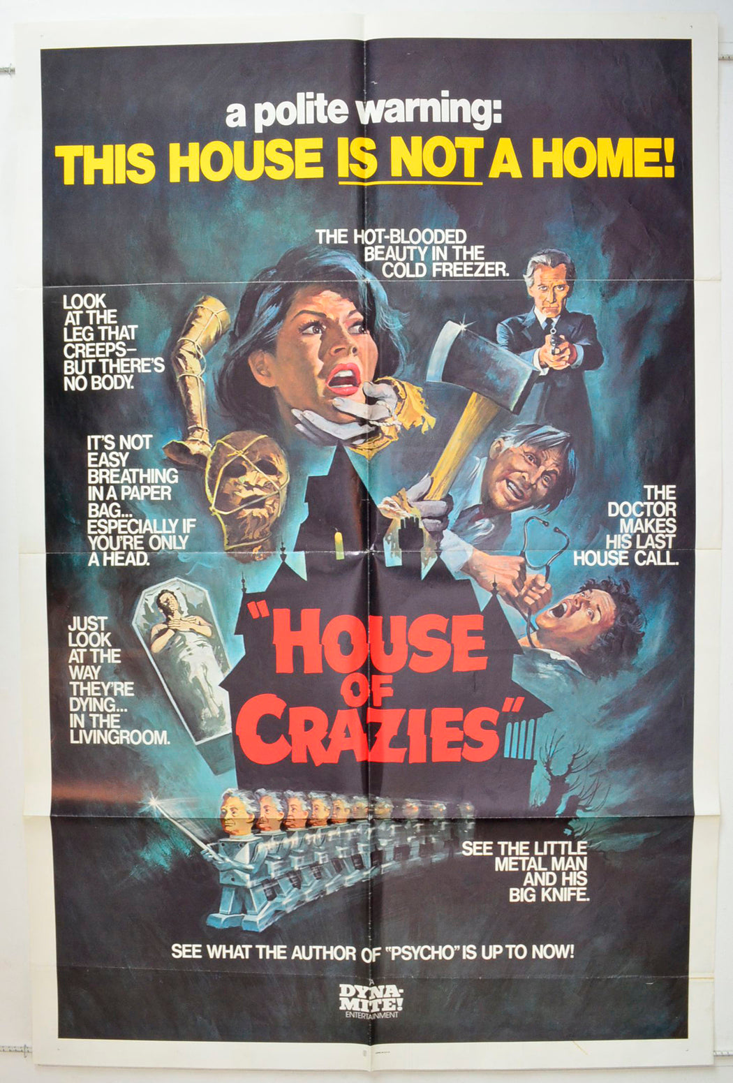 House Of Crazies  (a.k.a. Asylum)   Original One Sheet Poster - Movie Poster