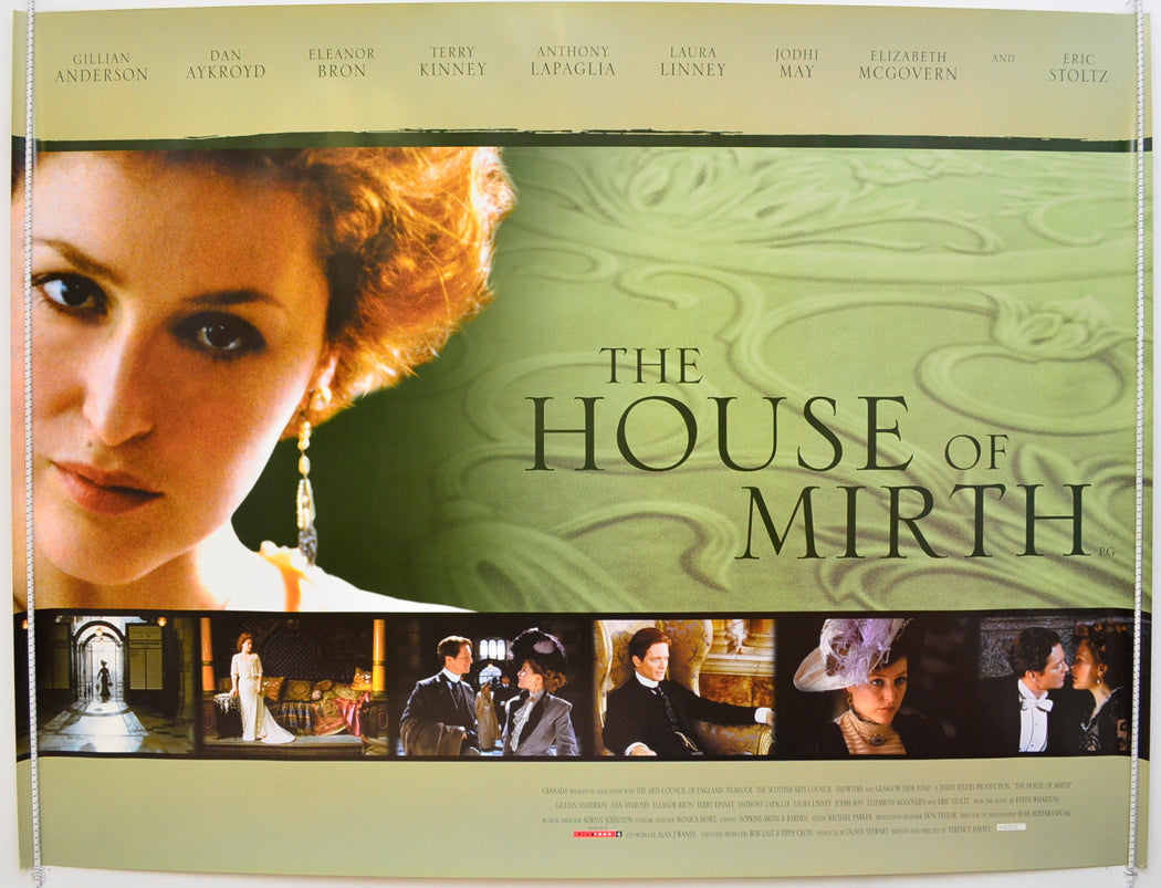 The House Of Mirth Original Quad Poster - Film Poster - Movie Poster  