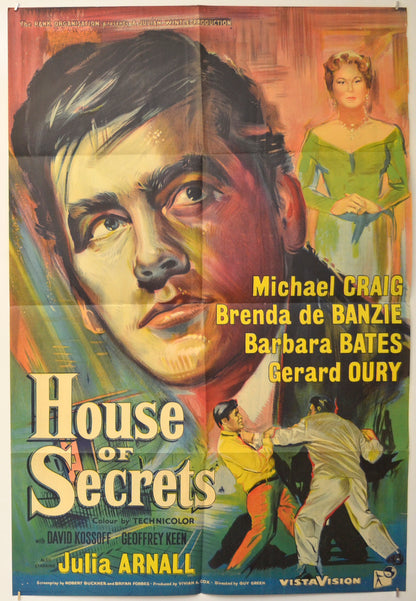 House Of Secrets (a.k.a. Triple Deception) Original One Sheet Poster - Film Poster - Movie Poster