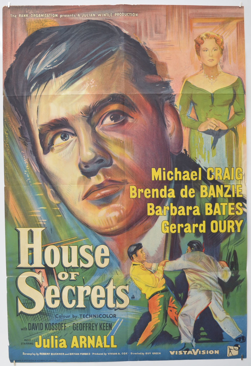 House Of Secrets (a.k.a. Triple Deception) Original One Sheet Poster - Film Poster - Movie Poster