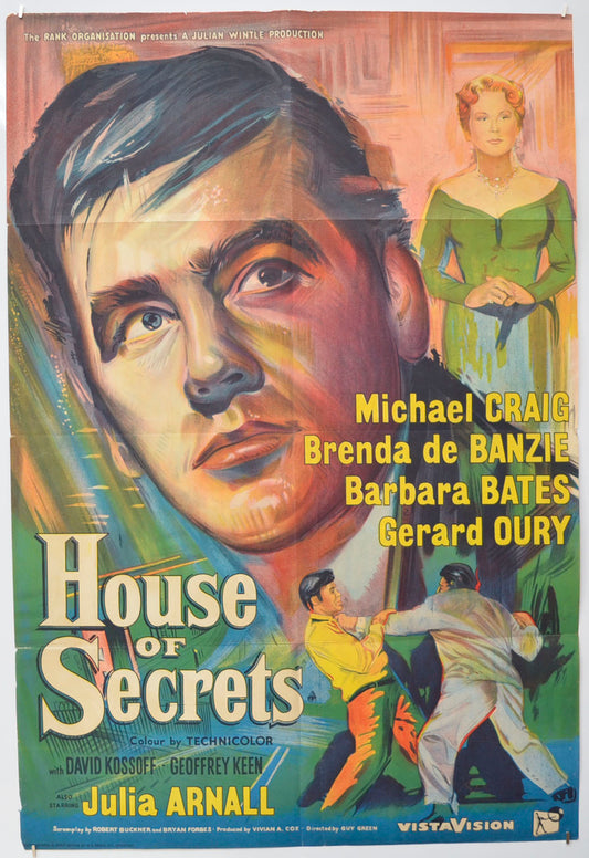 House Of Secrets (a.k.a. Triple Deception) Original One Sheet Poster - Film Poster - Movie Poster