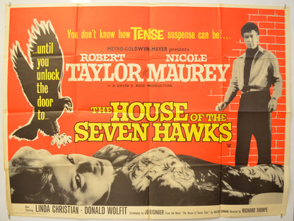 The House Of The Seven Hawks Original Quad Poster - Film Poster - Movie Poster