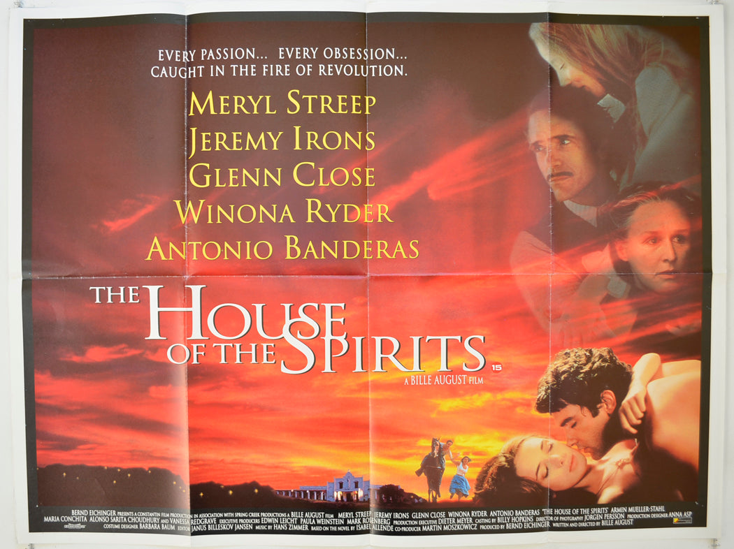 The House Of Spirits   Original Quad Poster - Film Poster - Movie Poster 