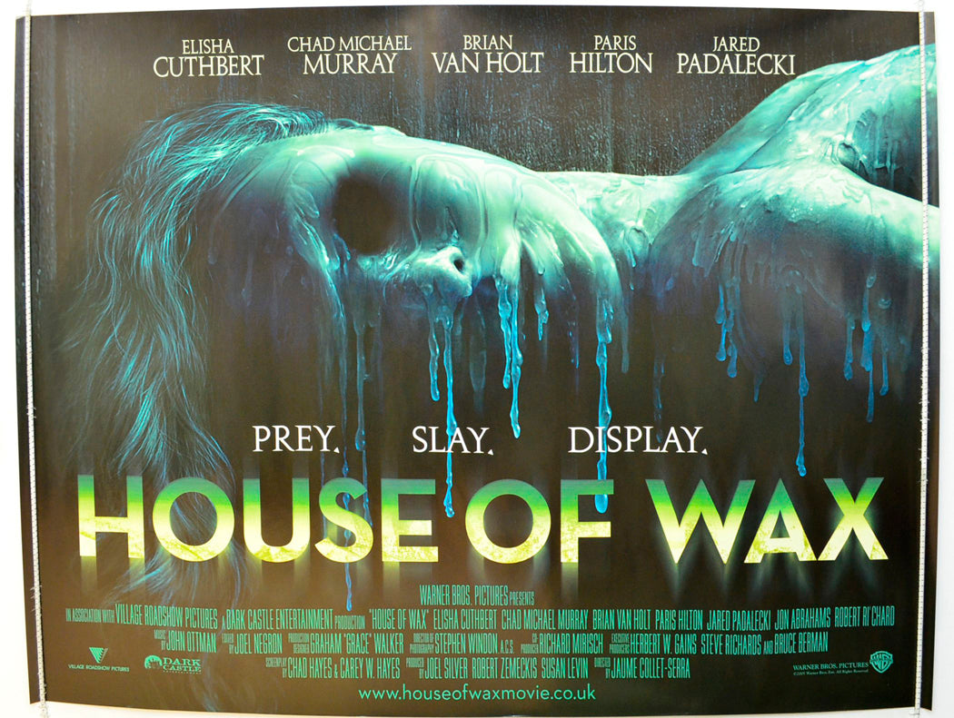 House Of Wax  Original British Quad Poster - Film Poster - Movie Poster