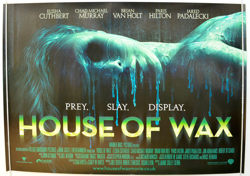 House Of Wax  Original British Quad Poster - Film Poster - Movie Poster