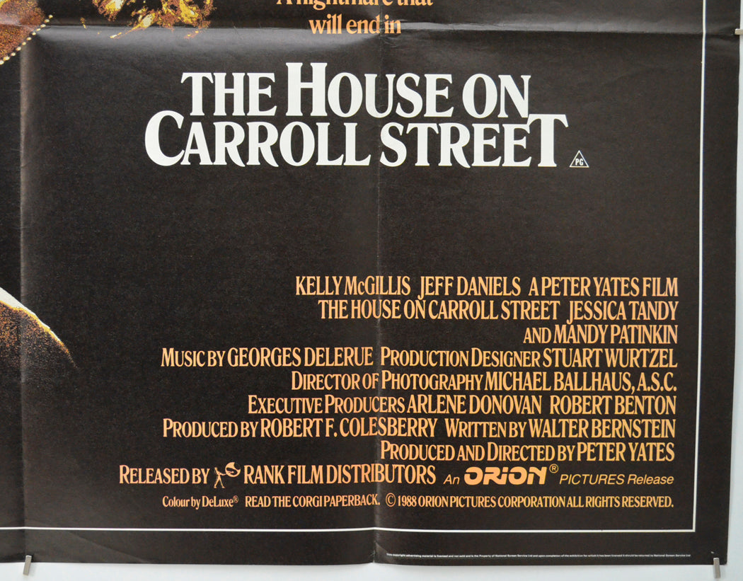 THE HOUSE ON CARROLL STREET (Bottom Right) Cinema Quad Movie Poster 