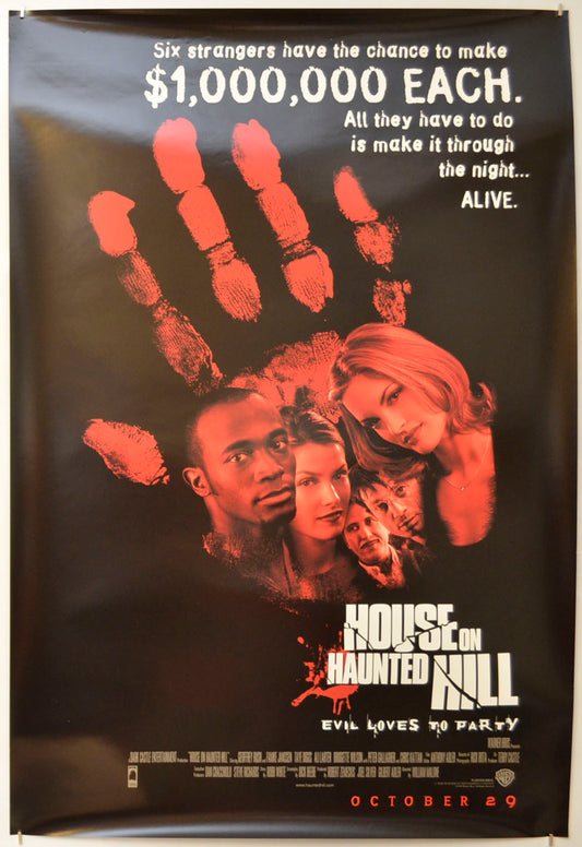 House On Haunted Hill Original One Sheet Poster - Film Poster - Movie Poster